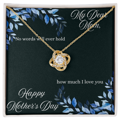 My Dear Mom- Love Knot Necklace