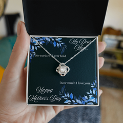 My Dear Mom- Love Knot Necklace