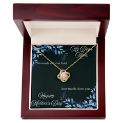 My Dear Mom- Love Knot Necklace