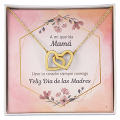 Interlocking Hearts Necklace- A mi querida Mamá