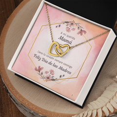 Interlocking Hearts Necklace- A mi querida Mamá