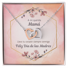 Interlocking Hearts Necklace- A mi querida Mamá