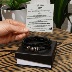 Dear Son- Love You Forever Bracelet