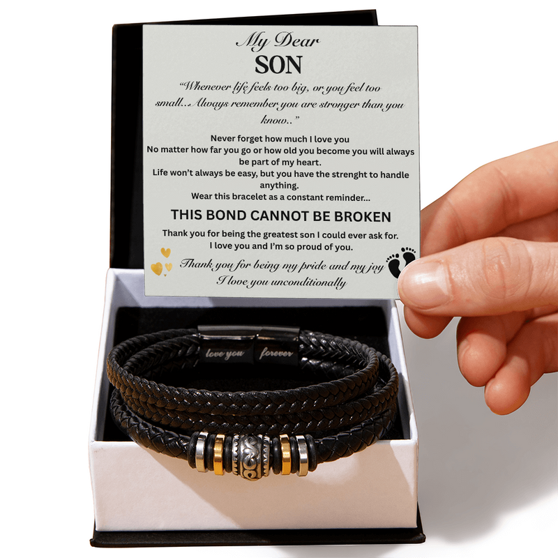 Dear Son- Love You Forever Bracelet