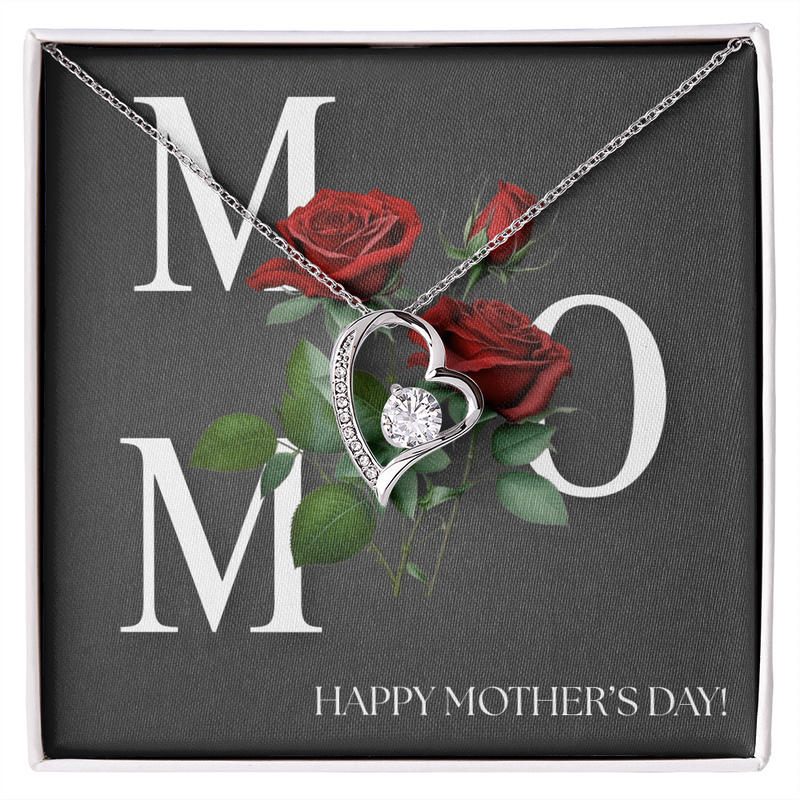 Mom- Happy Mother's Day- Forever Love necklace