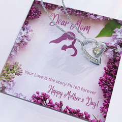 Dear Mom- Your Love is the story I will tell forever-Forever Love necklace