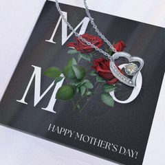 Mom- Happy Mother's Day- Forever Love necklace