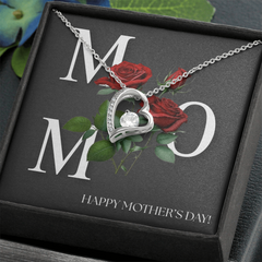 Mom- Happy Mother's Day- Forever Love necklace