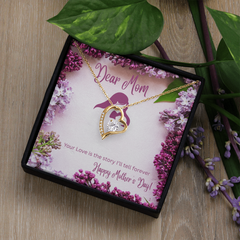 Dear Mom- Your Love is the story I will tell forever-Forever Love necklace