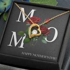 Mom- Happy Mother's Day- Forever Love necklace
